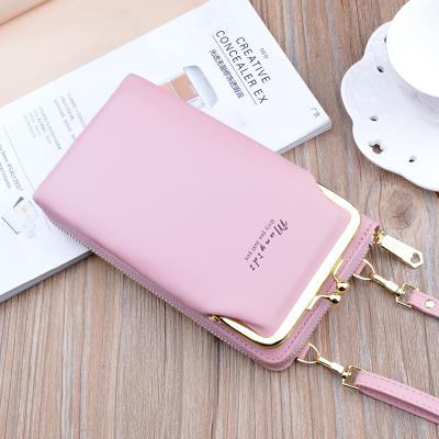 China Korean Style Waterproof Women's Fashion Large Capacity Phone Holder Long Purse Wallet for sale