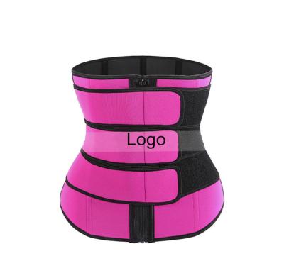 China Sustainable Neoprene 9 Steel Bones 32cm Three Belt Waist Trainer Waist Trainer for sale