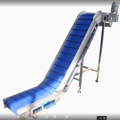 China Z Lift Plastic Flat Top Modulaire Conveyor Chain Belt Custom Packaging Line Te koop