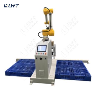 China 20kg Carton Automatic Arm Robot Palletizer Carton Bag Suction Cover Palletizing Robot for sale