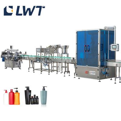 China 3000BPH  Automatic Detergent Shampoo Filling Production Line for sale