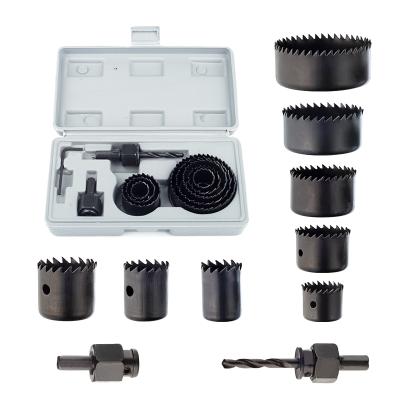 China 11Pcs Fiberboard Wood Hss Metal Round Case Drill Bits Hole Saw Cutting Set Kit Serra Copo for sale