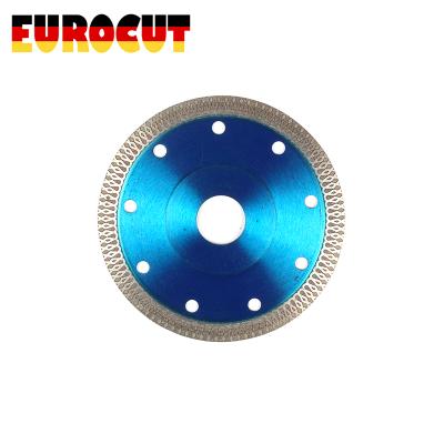 China 4Inch X Type Hot Pressed Mesh Turbo Diamond Porcelain Saw Blade Hoja De Sierra De Diamante 7/8IN for sale