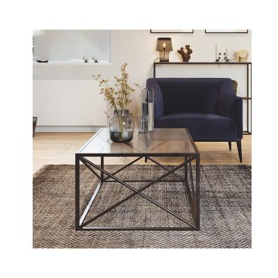 China The other modern minimalist office furniture coffee table tempered glass industrial wind coffee table living room coffee table for sale