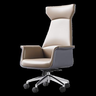 China Modern Home Reclining Chair Designer Swivel Chair High End Leather Office Computer Desk Chair Boss Chair for sale