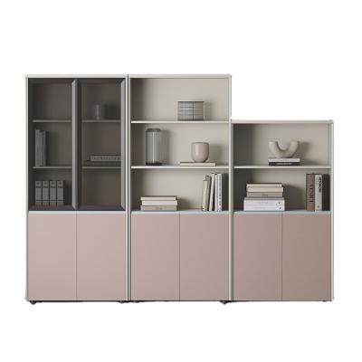 China Other Luomantike Wood Bookcase Wall File Cabinet Office Folder Materials Storage Bottom Separation Bottom Financial Cabinet for sale