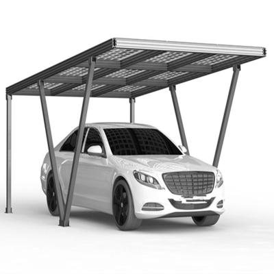 China Commercial Solar Panel Mounting Installation Structure Solar Parking Lot With Aluminum Frame for sale