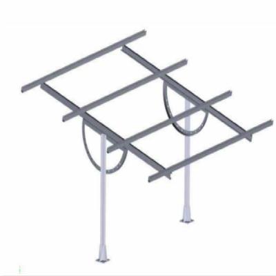 China POSMAC Commercial Steel Adjustable Solar Panel Mounting Brackets On Rooftop Or Flat Ground for sale