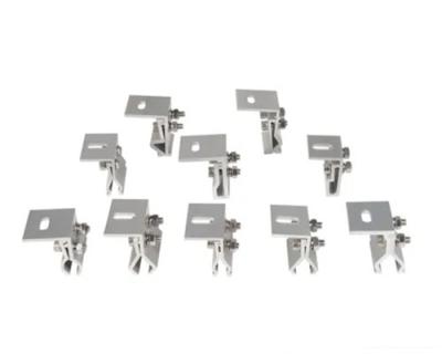 China Commercial Anodizing Solar Panel Mounting Roof Clamps for sale