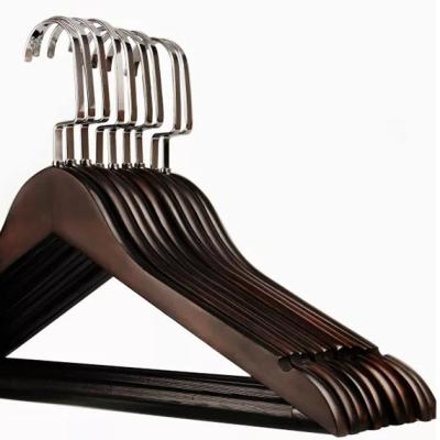 China CLASSIC hot sale free sample China hangers wooden clothes coat hanger for sale