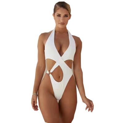 China Factory Direct Wholesale OEM Two Piece Polyester Breathable Cut Out Sexy Women Swimwear Custom Made Women for sale