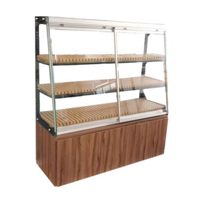 China Tools 2022 PDQ Bakery Rack Custom Display Stand Stage Bread Showcase Display For Bakery for sale