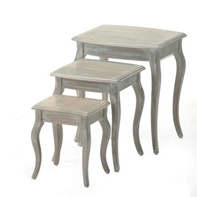 China Displaying Custom Shabby Chic Goods Nesting Tables Store Frame Clothing Store Cabinet Display Rack Retail Store Furniture for sale