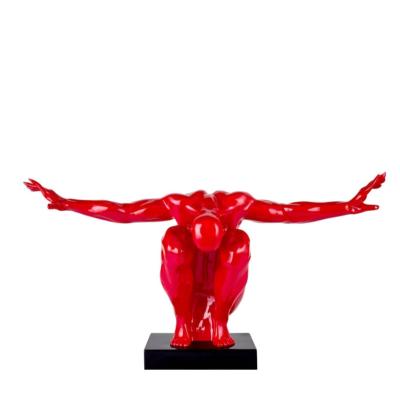 China Greeting Resin Art Deco Sculpture Man Sculpture Resin Sculpture Men From Europe for sale