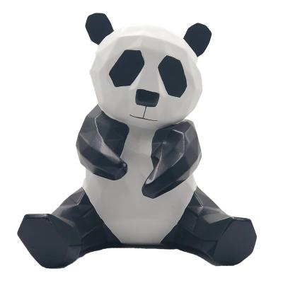 China Europe Panda Polyresin Panda Resin Sitting Panda Souvenir Statues For Decoration for sale