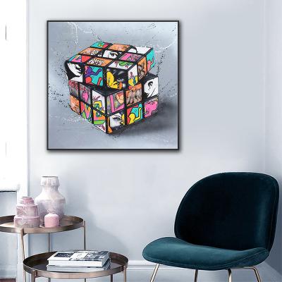 China Abstract Graffiti Art Canvas Painting Posters And Prints Cuadros Wall Art For Living Room Home Decor (No Frame) for sale