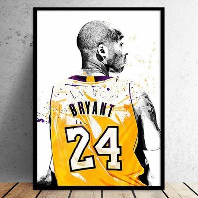 China New Abstract Kobe Bryant Poster No .24 Wall Art Pictures Painting Wall Art of Basketball Star Poster for Living Room Home Decor (r (no view) for sale