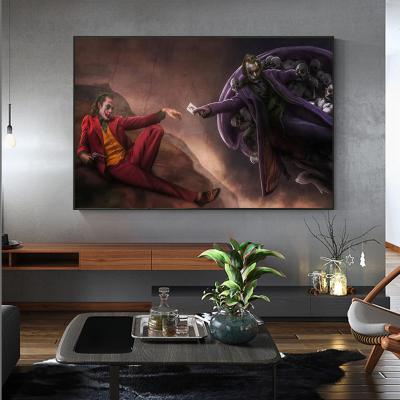 China Abstract Creative Wall Painting Art Picture of Adam Canvas Jokers Copy Art Poster Prints for Living Room Home Decor (No Frame) for sale