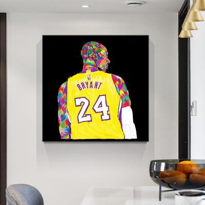 China Poster No.24 Basketball Star Abstract Poster Wall Pictures Painting Wall Art For Living Room Home Decor (No Frame) for sale