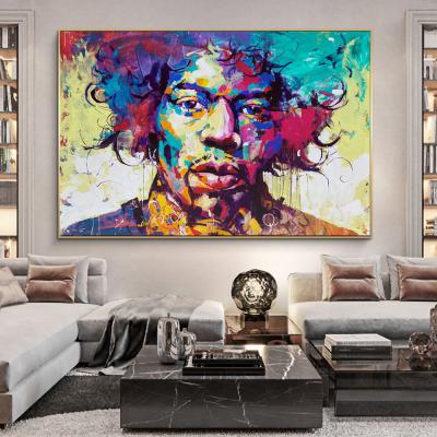 China Colorful Graffiti Art Abstract Modern Abstract Man Posters And Print Canvas Paintings Wall Art Pictures For Living Room Decor (No Frame) for sale