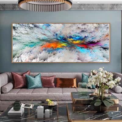 China Abstract Modern Abstract Landscape Painting Clouds Posters And Prints Canvas Painting Print Wall Art For Living Room Home Decor No Frame for sale