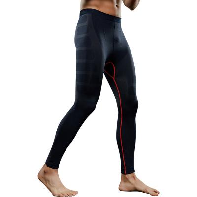 China Breathable Elastic Compression Polyester Quick Dry Gym Sports Running Tights Pants Gaiters For Men for sale