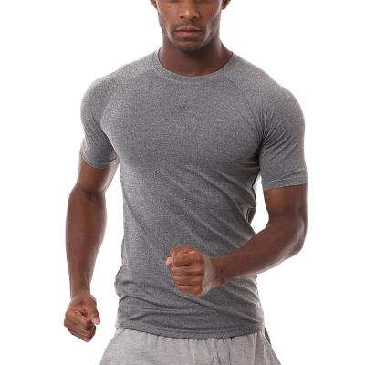 China Custom Men's Breathable Basketball Running Compression Sports Bodybuilding Gym Quick Dry T-Shirt for sale