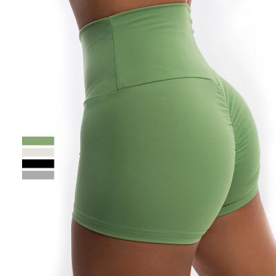 China Breathable Plus Size High Butt Women Workout Gym Wear Yoga Gaiters Lifting Shorts for sale