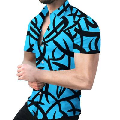 China 2023 New Summer Hot Custom Wholesale Leisure Beach Hawaiian Anti-pilling Men's Shirts for sale