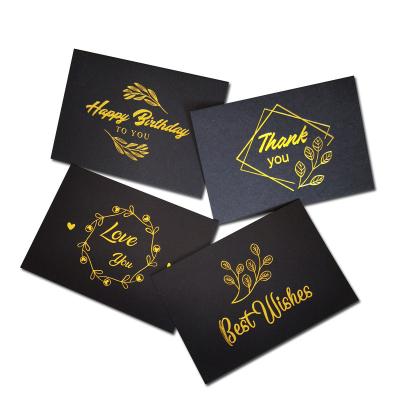 China Bulk Europe Logo Custom Printing Gift Pretty Thank You Card Business Coated Paper Card for sale