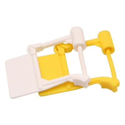 China Self Locking Safety Seal Disposable Plastic Seal Security Padlock For Trolley / Crash Cart for sale