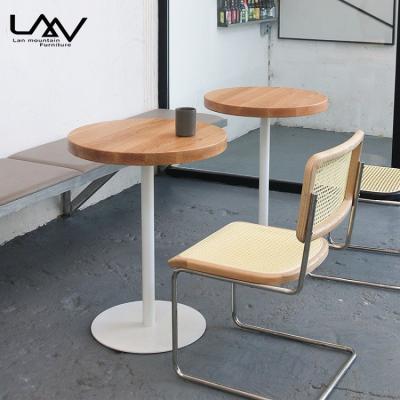 China NEW design compiled wood dining table and chairs set restaurant furniture cafeteria table and chair for sale