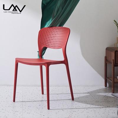 China Wholesale Modern Goods Assembled Stackable Outdoor Dining Chair Garden Cafe Chairs Convertible Plastic Room One Feeder for sale