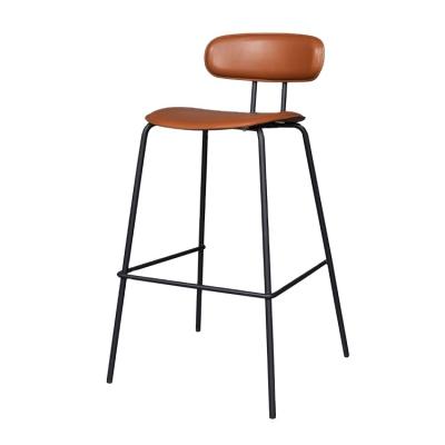 China Nordic Design Assembled Convertible Bar Stool Metal Frame Barstool With Low Back For Cafe Bar Bar for sale