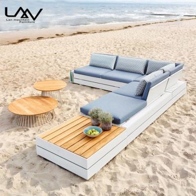 China Modern Assembled Hotel Luxury Sectional Outdoor Aluminum Frame Sofa Living Room Sofa Patio Sofa Furniture for sale