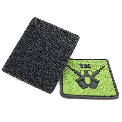 China 3D Factory Price Cheap Custom Shoulder Eco-friendly Soft PVC Patches PVC Logo For Hats /Clothes for sale