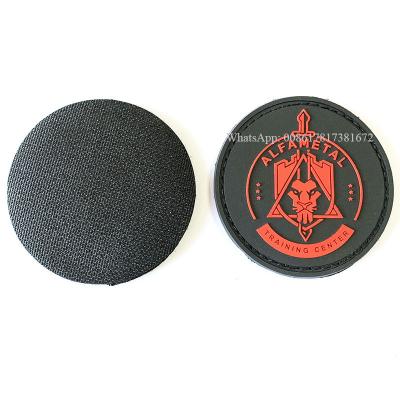 China Factory 3D Customs Officers Training Center Logo Soft Rubber 2D PVC Soft Air Patch Bikers for sale