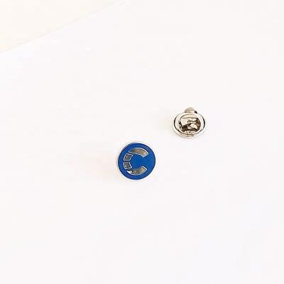 China Custom Factory 3D Letter C High Quality Soft Enamel Metal Lapel Pins With Epoxy for sale