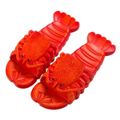 China Fashion Trend Lobster Beach Slippers Children's Creative Slippers Cute Parent-child Slippers for sale