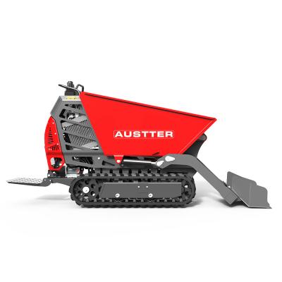 China Professional Farms OEM Source Factory Load Capacity 500Kg Gasoline Engine Powered Small Hauler Mini Track Dumper for sale