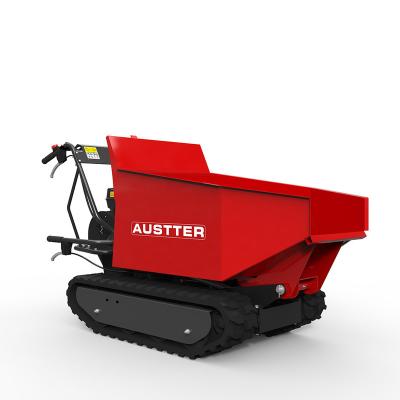 China Cultivate ISO9001 Certified 500Kg Austter Load Capacity Gasoline Engine Powered Mini Crawler Truck Dumper for sale