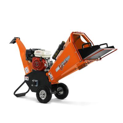 China Farms Austter TUV-Rhineland CE Approved 6.5hp Gasoline Engine Self Powering Home Garden Tool Small Wood Chipper Machine for sale