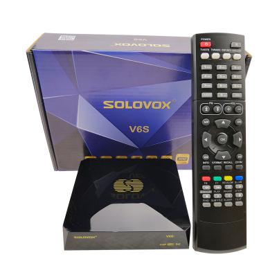 China Solovox V6S satellite receiver, youtube newcam iptv newcam iptv cccam full hd 1080P FTA support iks h.265 hevc h.265 satellite set top box V6S for sale