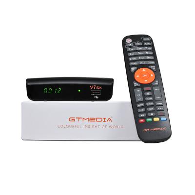 China Support PowerVu Biss Cccamd AVS+,H.265 FTA Decodificator support iks latin iptv,HD digital CCCAM/NEWCAM/PATCH Gtmedia V7 S2X satellite receiver for sale