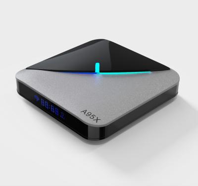 China New A95X F-3 Air Amlogic S905X3 RGB Light 8K TV BOX Android 9.0 WIFI Support Youtube 4K IPTV Dual Band Set Top Box F-3 Air New for sale