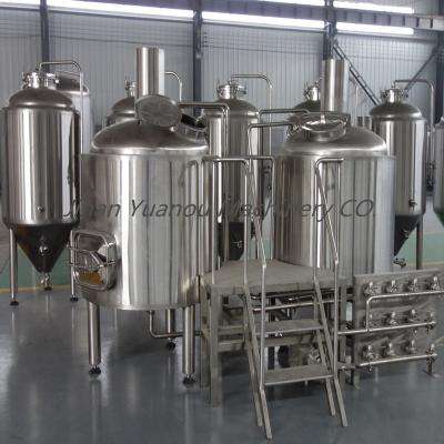 China Brewpub beer brewhouse restaurant free installation 500L micro automatic full craft beer brewing equipment for sale