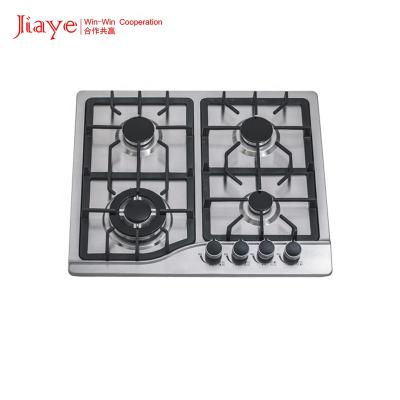 China Hot Selling Hotel Home Appliance Stainless Steel Panel Built In 4 Burner Gas Cooker for sale