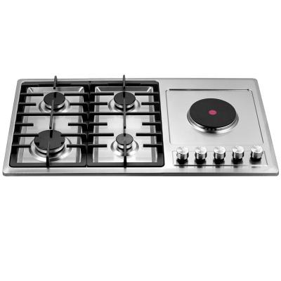 China Wonderful Factory direct sale stainless steel hotel cooktop gas electric hob multiple Cooktop Multiplo for sale