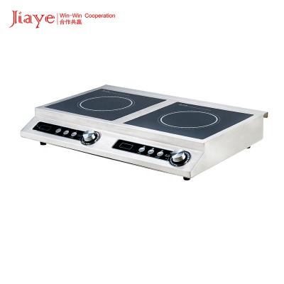 China Commercial Hotel CE/CB Burner Control DOUBLE BURNER Electric Induction Hob Stove Induction Cooker JY-IC2001 for sale