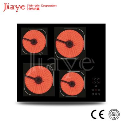 China Hotel premium ceramic hob, electric infrared cooker, built in 4 burner ceramic hob for sale